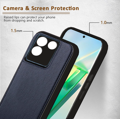 Vivo T2 Pro 5g | iQOO Z7 Pro Premium PU Leather Back Cover Case By Excelsior