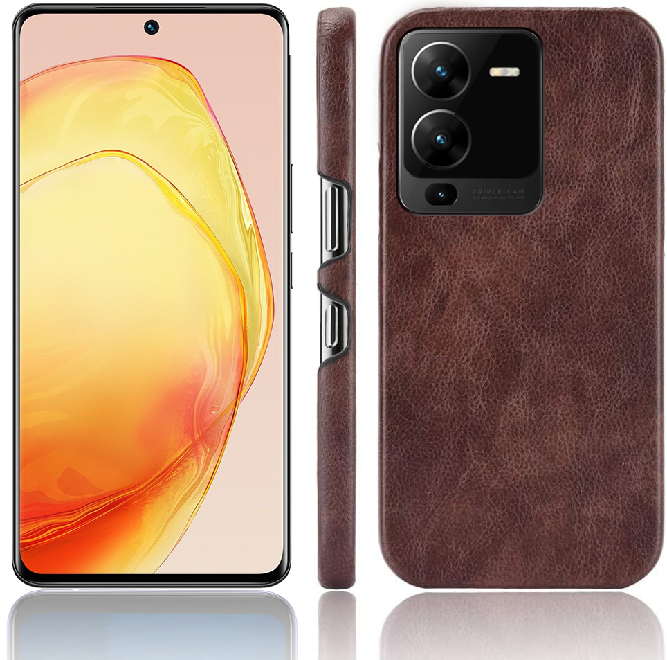 Excelsior Premium PU Leather Hard Back Cover case for Vivo V25 Pro 5g