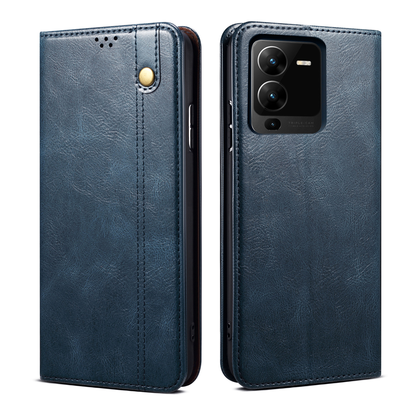 Excelsior Premium Vintage PU Leather Wallet flip Cover Case For Vivo V25 Pro