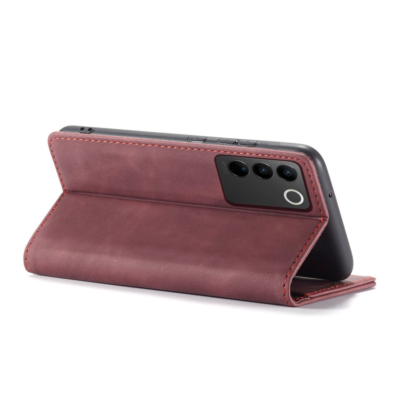 Vivo V27 | Vivo V27 Pro Premium Retro PU Leather Wallet flip Cover Case By Excelsior