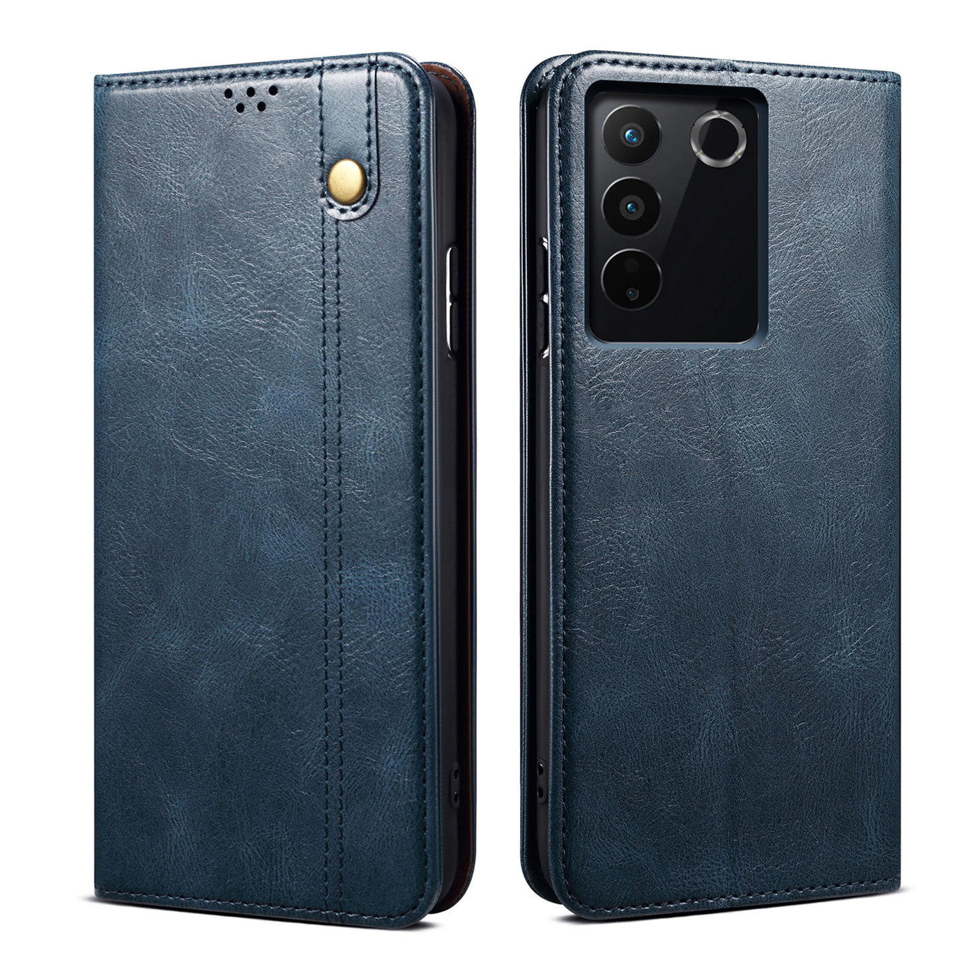 Excelsior Premium Vintage PU Leather Wallet flip Cover Case For Vivo V27 | Vivo V27 Pro 5G