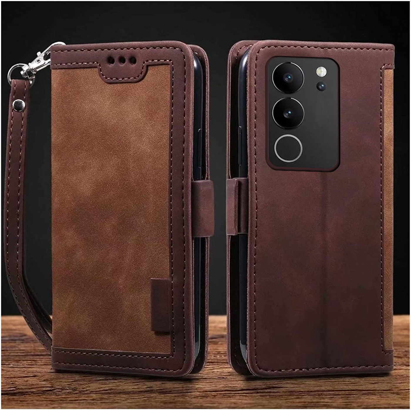 Vivo V29 | Vivo V29 Pro 5G Premium PU Leather Wallet flip Cover Case By Excelsior