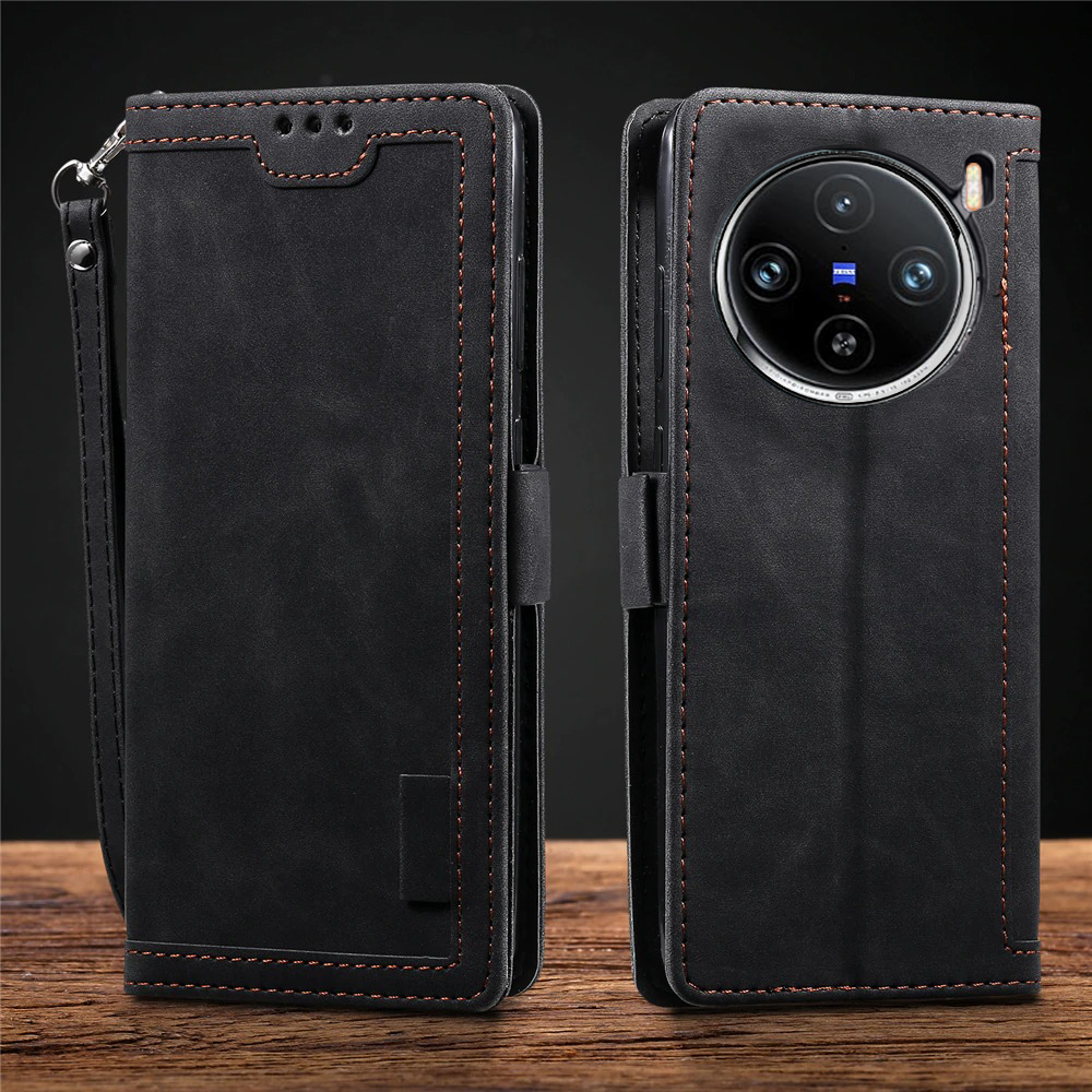 Vivo X100 Pro 5G Premium PU Leather Wallet flip Cover Case By Excelsior