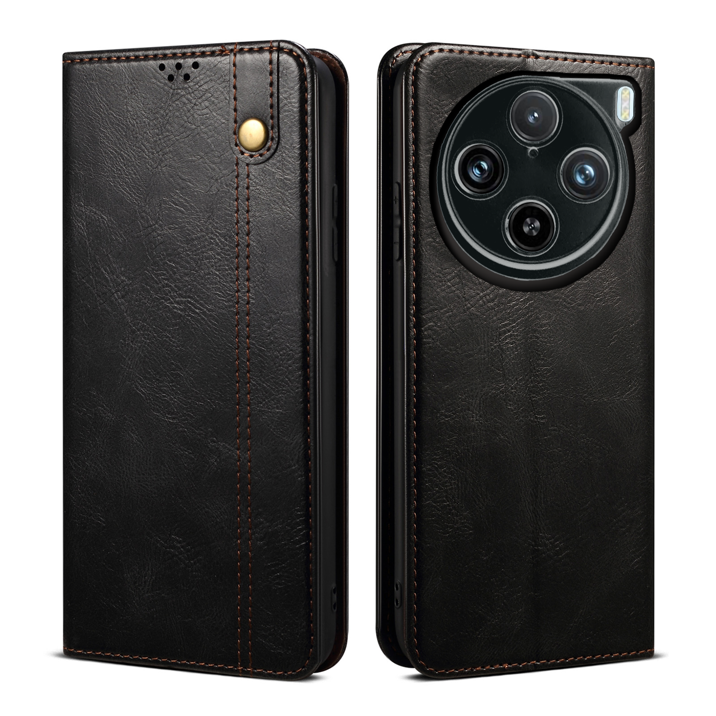 Vivo X100 Pro Premium Vintage PU Leather Wallet flip Cover Case By Excelsior