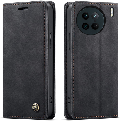 Vivo X90 Pro Premium Retro PU Leather Wallet flip Cover Case By Excelsior