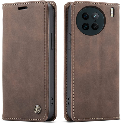 Vivo X90 Pro Premium Retro PU Leather Wallet flip Cover Case By Excelsior