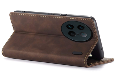 Vivo X90 Pro Premium Retro PU Leather Wallet flip Cover Case By Excelsior