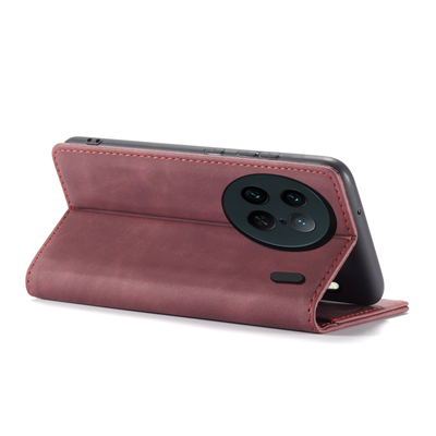 Vivo X90 Pro Premium Retro PU Leather Wallet flip Cover Case By Excelsior