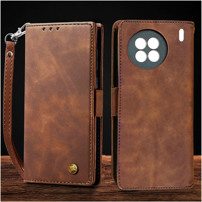 Vivo X90 Premium Retro PU Leather Wallet flip Cover Case By Excelsior