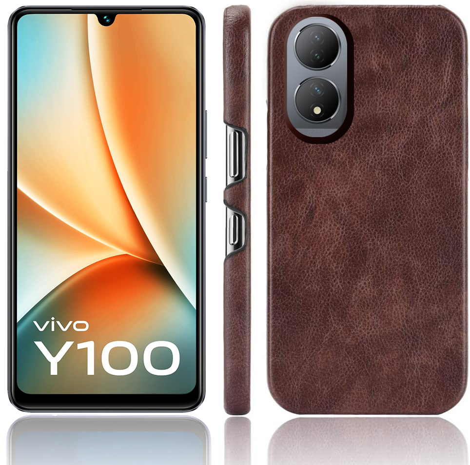 Excelsior Premium PU Leather Hard Back Cover case for Vivo Y100 | Vivo T2 5G