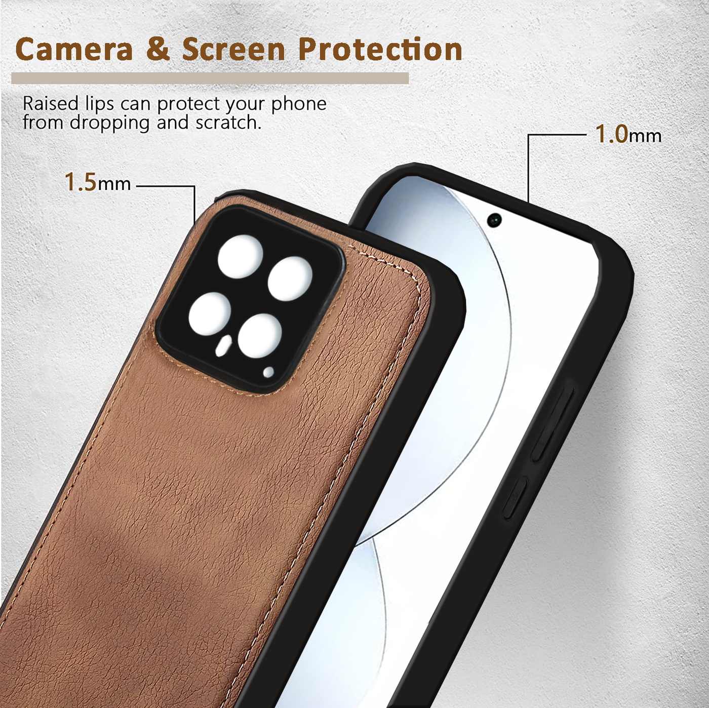 Xiaomi 14 Premium PU Leather Back Cover Case By Excelsior