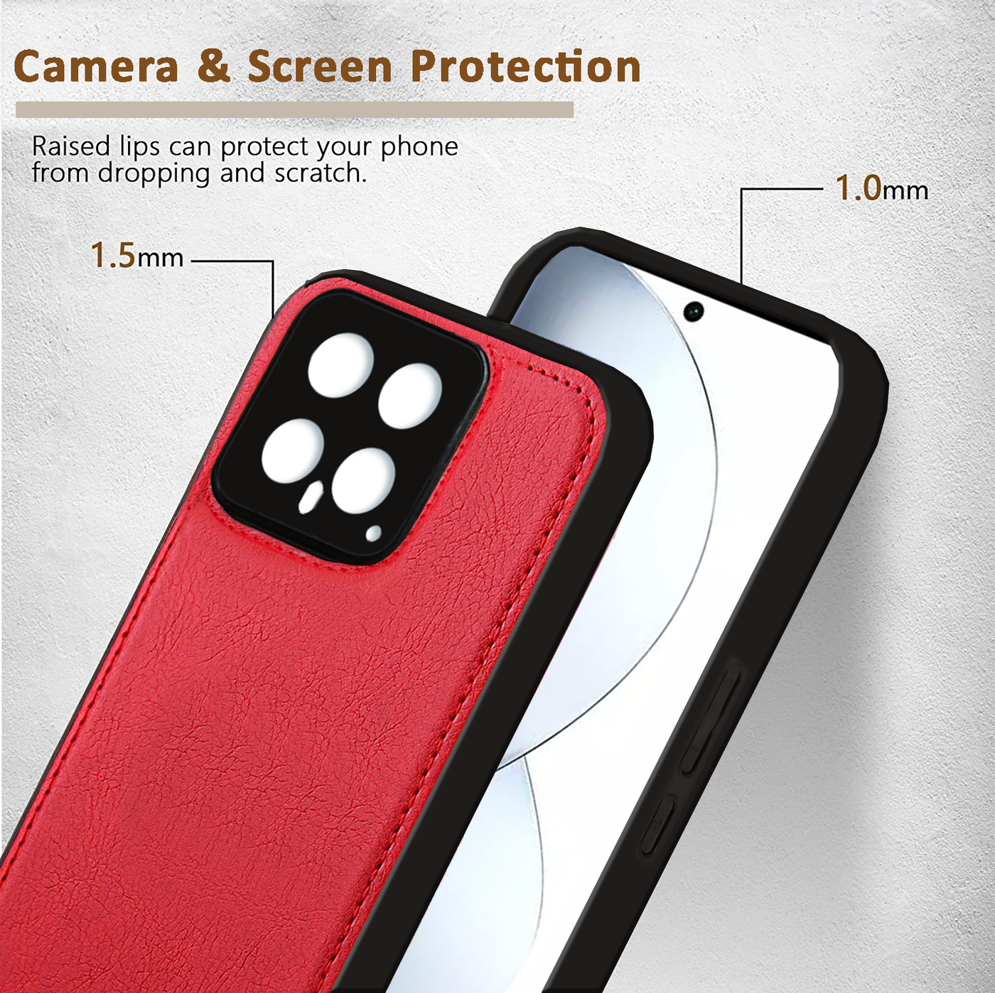 Xiaomi 14 Premium PU Leather Back Cover Case By Excelsior