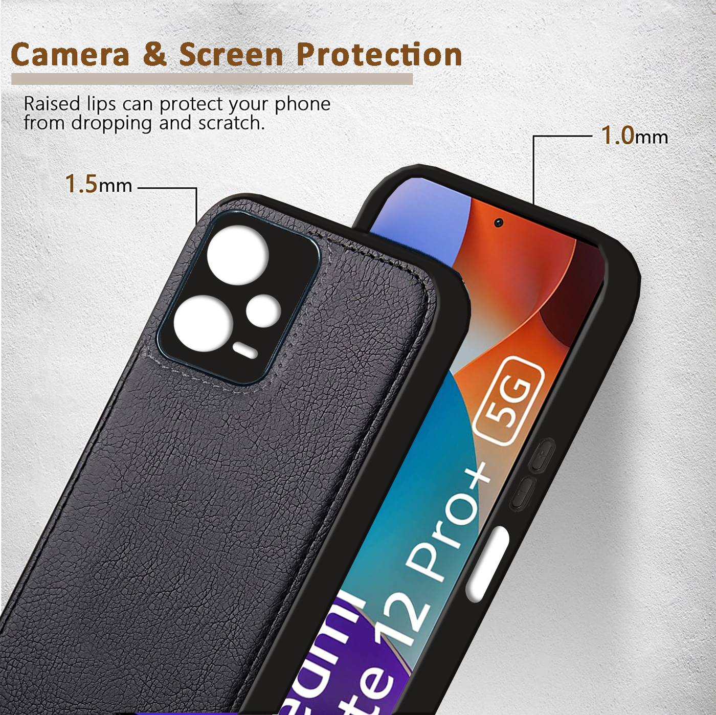 Xiaomi Redmi Note 12 Pro Plus 5G Premium PU Leather Back Cover Case By Excelsior
