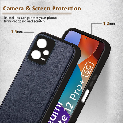 Xiaomi Redmi Note 12 Pro Plus 5G Premium PU Leather Back Cover Case By Excelsior