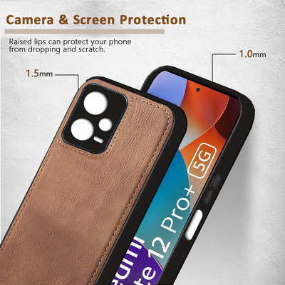 Xiaomi Redmi Note 12 Pro Plus 5G Premium PU Leather Back Cover Case By Excelsior