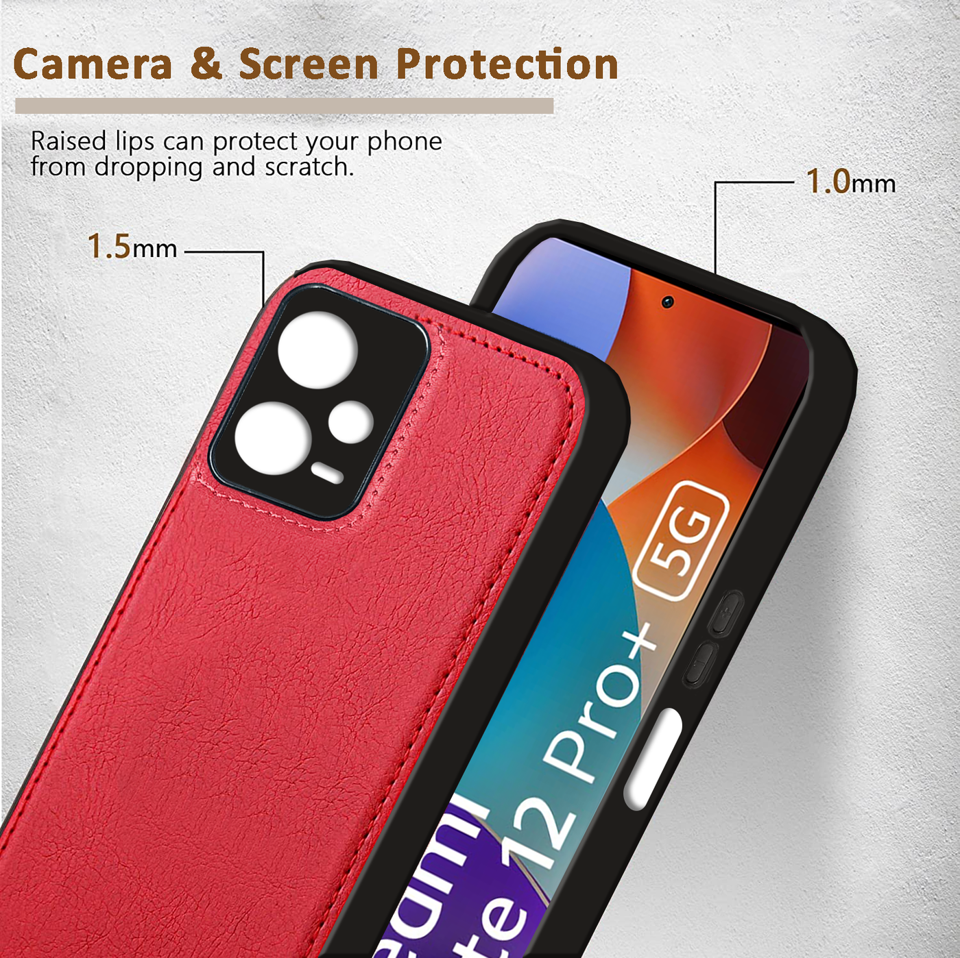 Xiaomi Redmi Note 12 Pro Plus 5G Premium PU Leather Back Cover Case By Excelsior