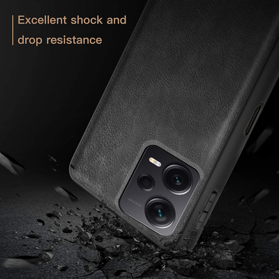 Excelsior Premium PU Leather Back Cover case For Xiaomi Redmi Note 12 Pro Plus 5g