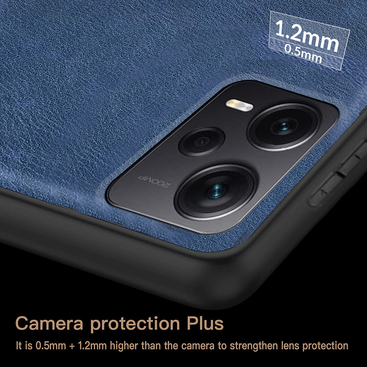 Excelsior Premium PU Leather Back Cover case For Xiaomi Redmi Note 12 Pro Plus 5g