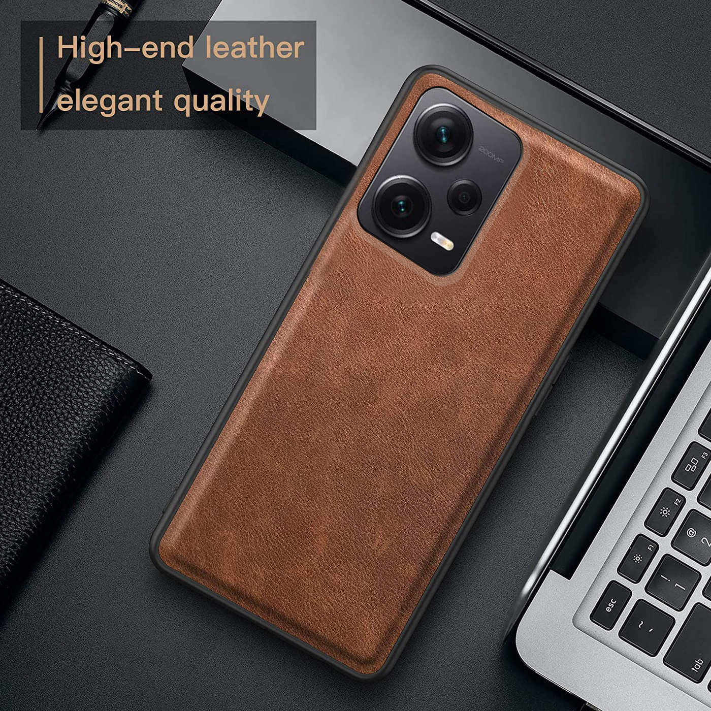 Excelsior Premium PU Leather Back Cover case For Xiaomi Redmi Note 12 Pro Plus 5g