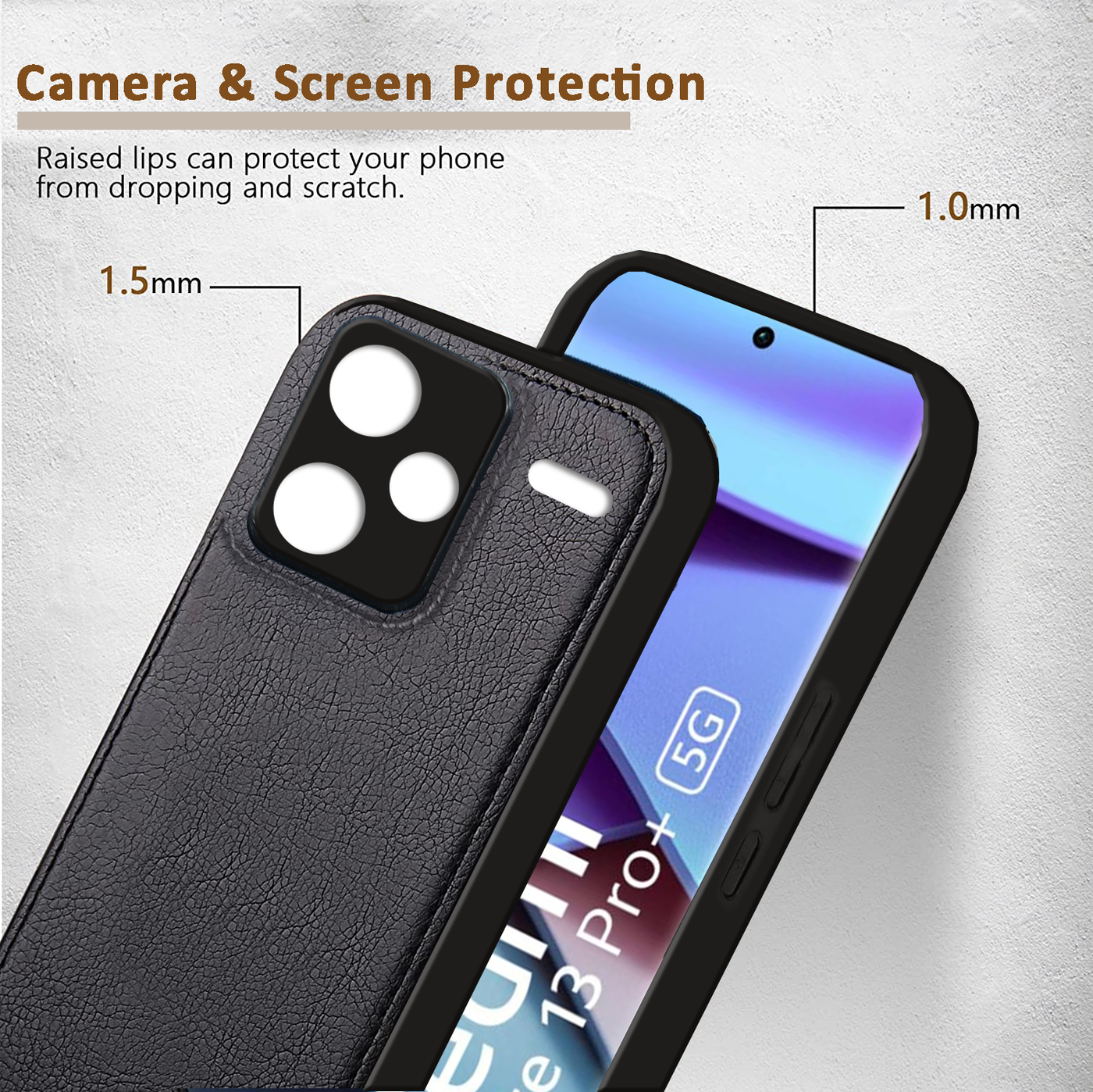 Xiaomi Redmi Note 13 Pro Plus 5G Premium PU Leather Back Cover Case By Excelsior