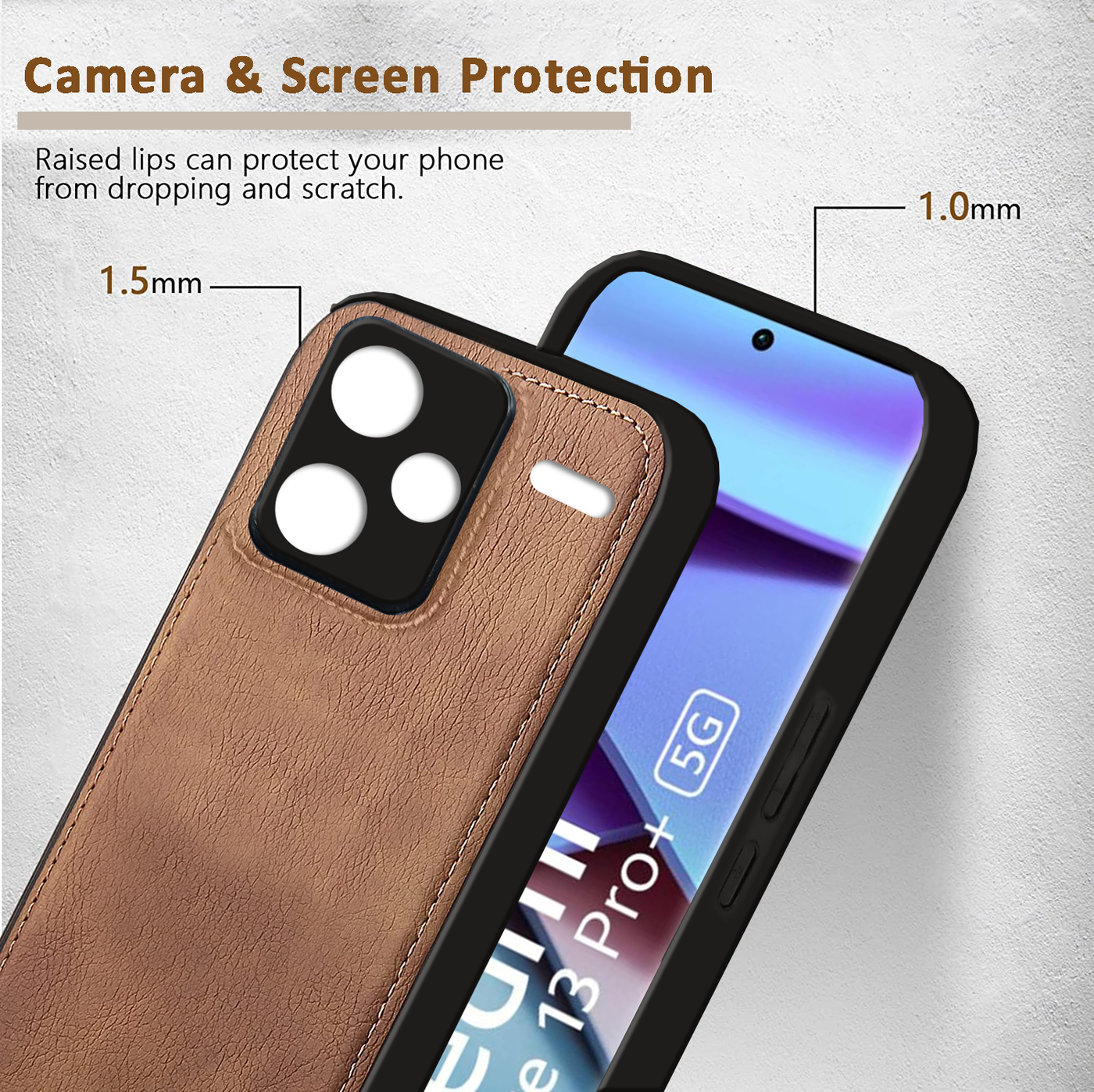 Xiaomi Redmi Note 13 Pro Plus 5G Premium PU Leather Back Cover Case By Excelsior