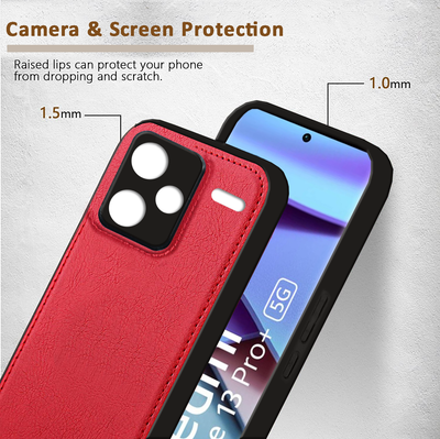 Xiaomi Redmi Note 13 Pro Plus 5G Premium PU Leather Back Cover Case By Excelsior