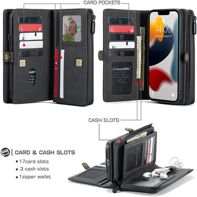 Excelsior Premium Multifunctional Leather Wallet Flip Cover Case For Samsung S22 Ultra