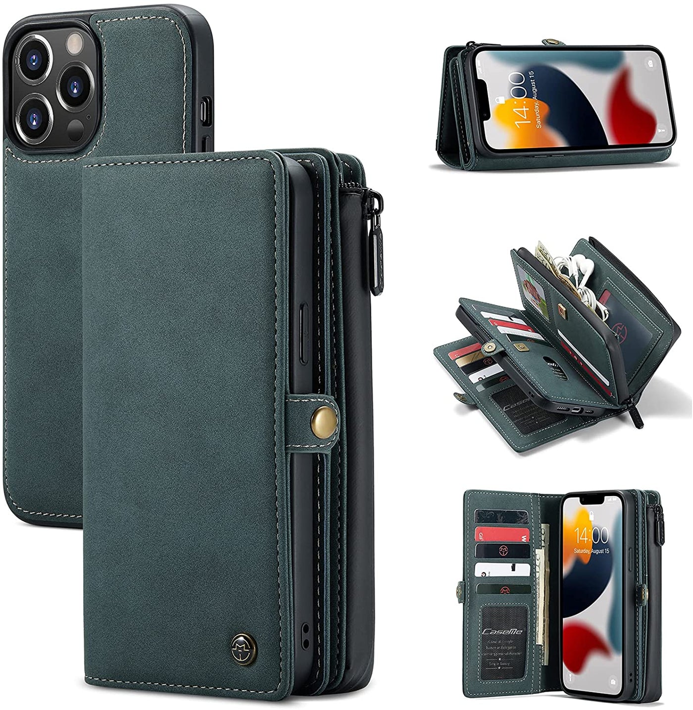 Excelsior Premium Multifunctional Leather Wallet Flip Cover Case For Samsung S22 Ultra