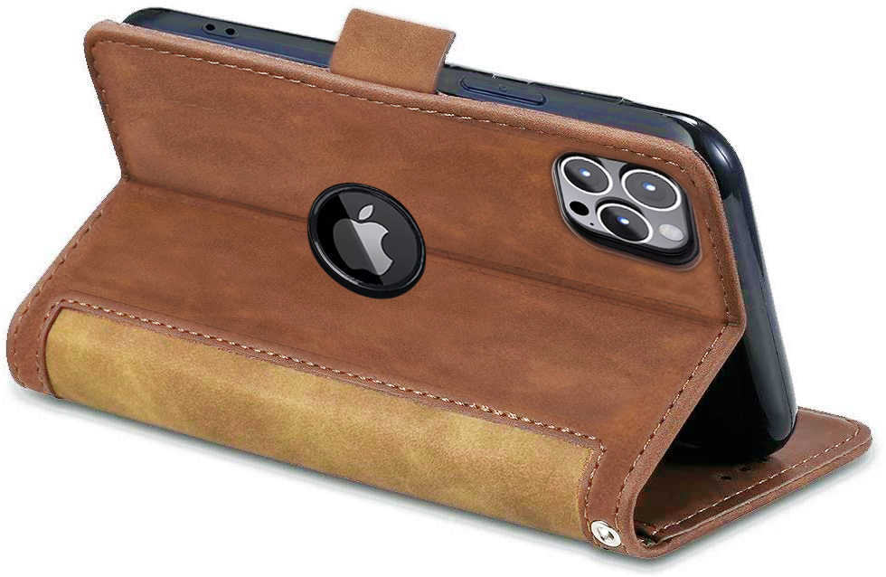 Excelsior Premium PU Leather Wallet flip Cover Case For Apple iPhone 12 Pro  Max