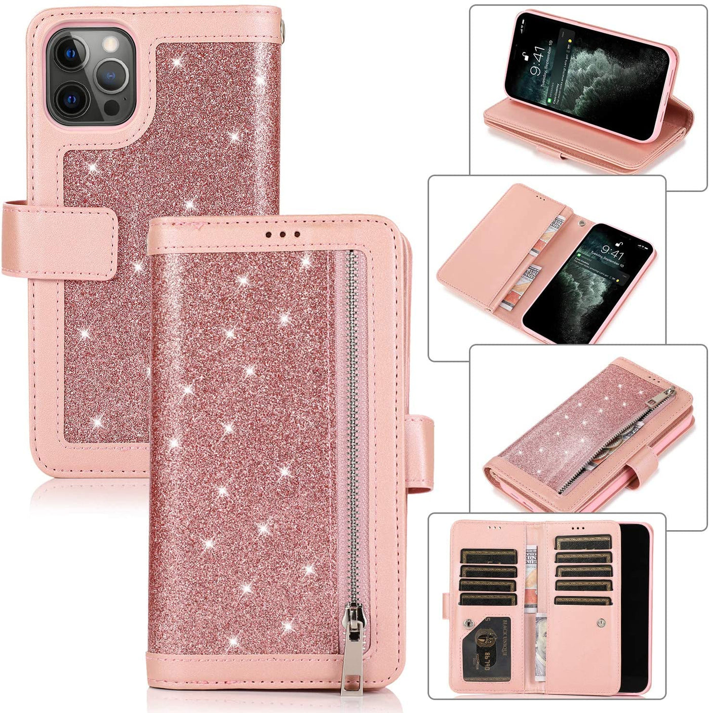 iPhone 13 Pro Max glitter bling case cover for girls ladies by excelsior