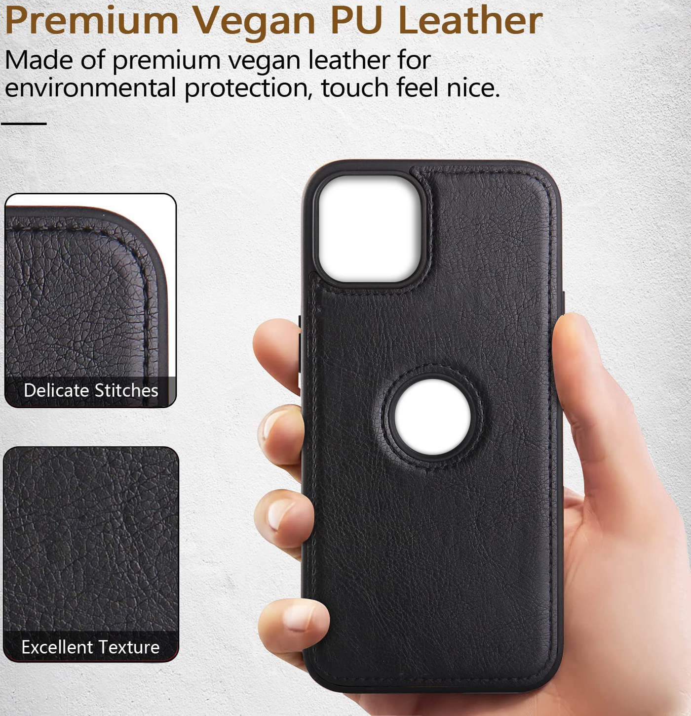 Excelsior Premium PU Leather Back Cover case For Apple iPhone 14