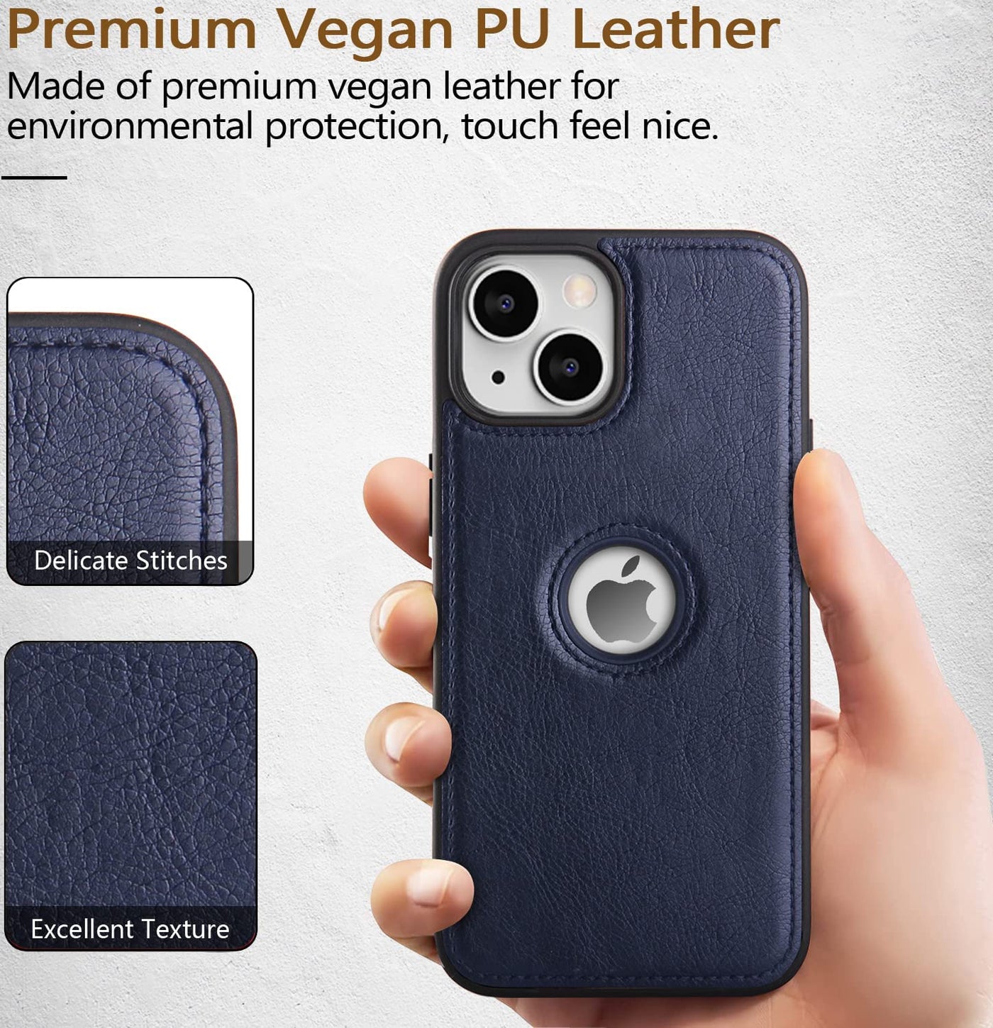 Excelsior Premium PU Leather Back Cover case For Apple iPhone 14