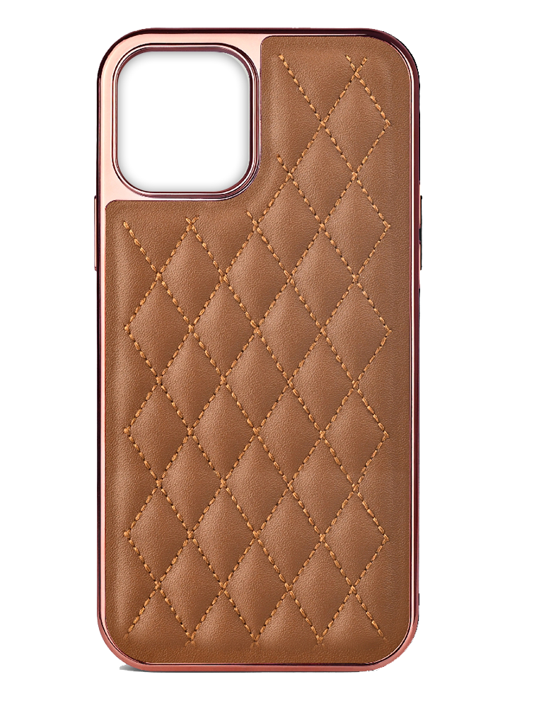 Excelsior Premium Electroplated PU Leather Back Cover case For Apple iPhone 14