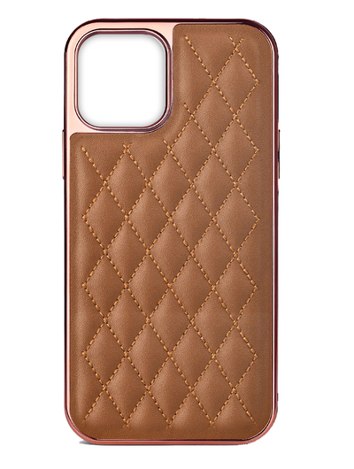 Apple iPhone 13 Premium Electroplated PU Leather Back Cover Case By Excelsior