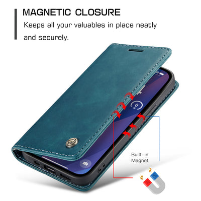 Apple iPhone 15 Plus Premium Retro PU Leather Wallet flip Cover Case By Excelsior