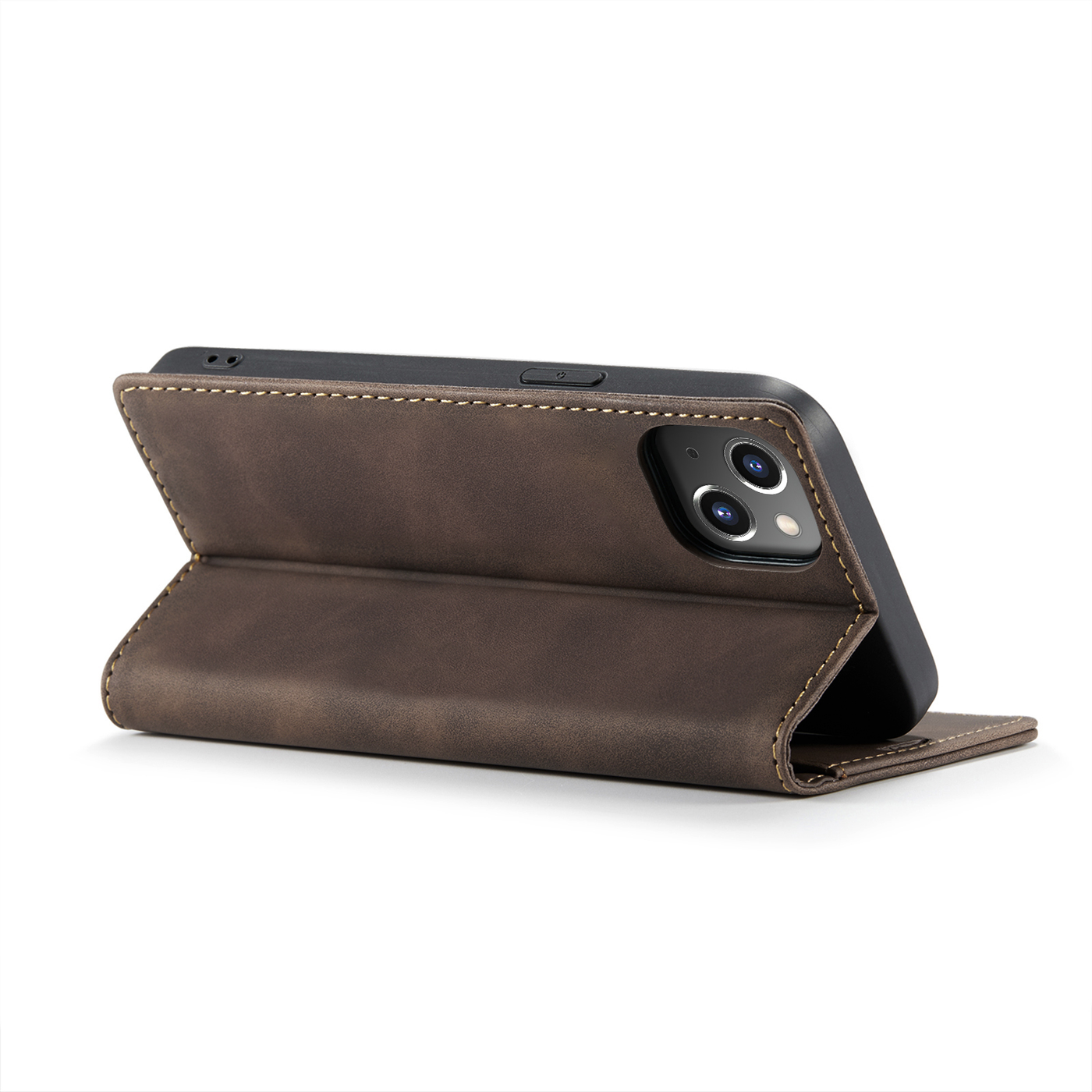 Apple iPhone 15 Plus Premium Retro PU Leather Wallet flip Cover Case By Excelsior