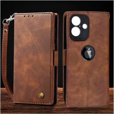 Apple iPhone 16 Premium PU Leather Wallet flip Cover Case By Excelsior