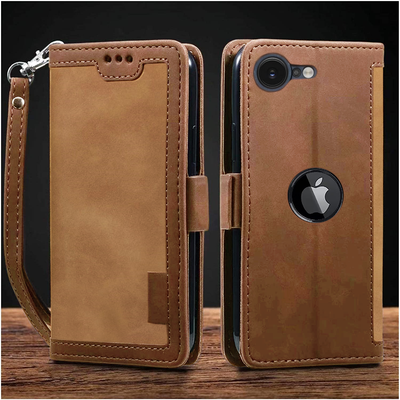 Apple iPhone 16e Premium PU Leather Wallet flip Cover Case By Excelsior
