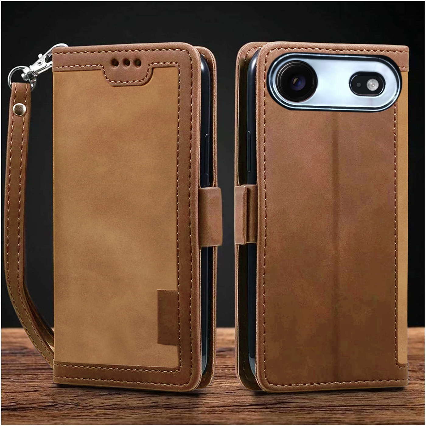 Apple iPhone 17 Air Premium PU Leather Wallet flip Cover Case By Excelsior