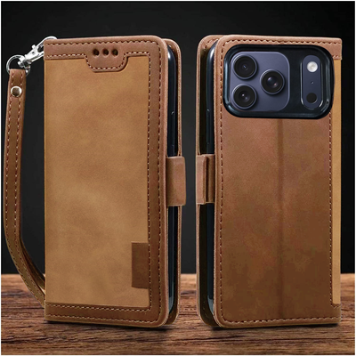 Apple iPhone 17 Pro Premium PU Leather Wallet flip Cover Case By Excelsior