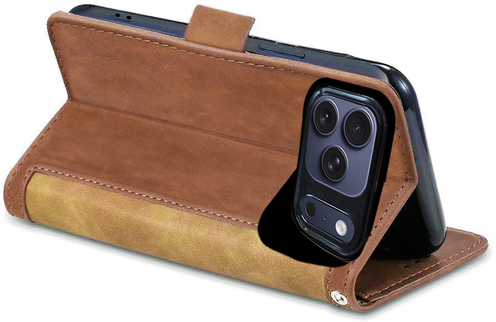 Apple iPhone 17 Pro Premium PU Leather Wallet flip Cover Case By Excelsior