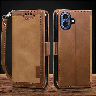 Apple iPhone 17 Premium PU Leather Wallet flip Cover Case By Excelsior