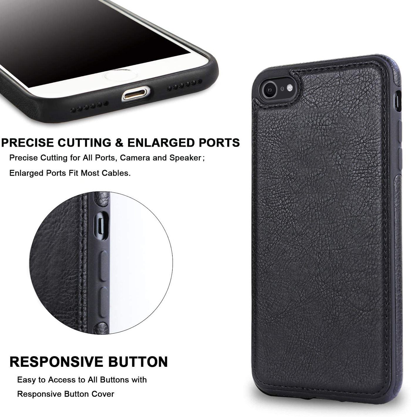 Excelsior Premium PU Leather Back Cover case For Apple iPhone SE 2020 |  2022