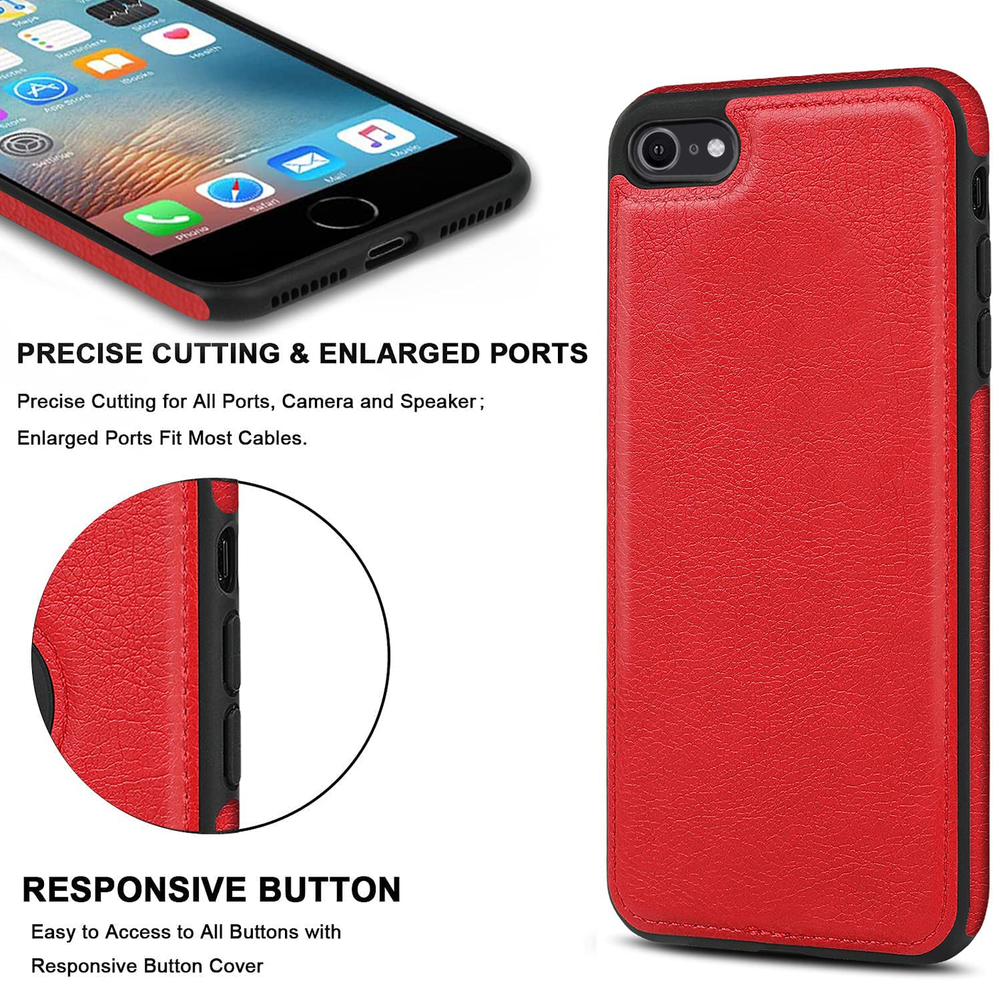 Excelsior Premium PU Leather Back Cover case For Apple iPhone SE 2020 |  2022