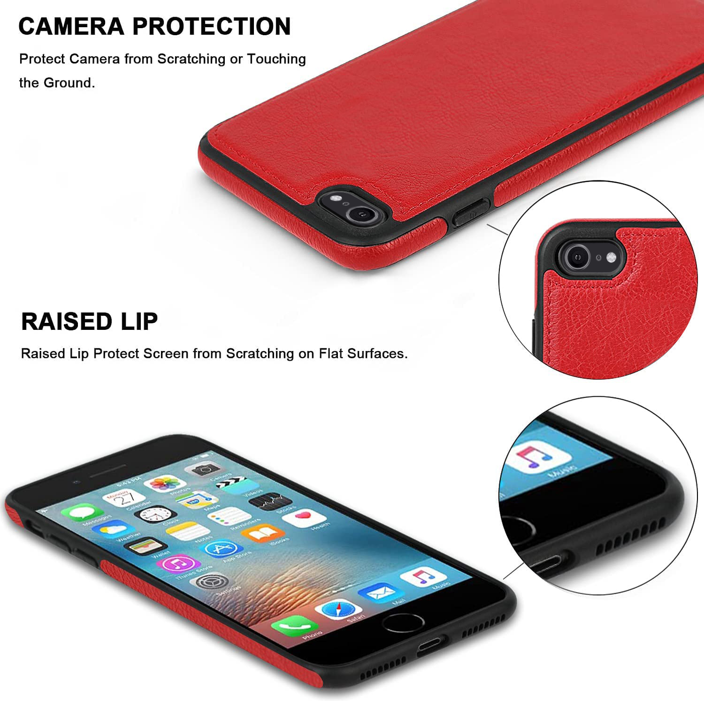 Excelsior Premium PU Leather Back Cover case For Apple iPhone SE 2020 |  2022