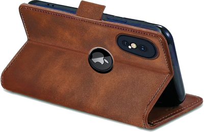 Apple iPhone X | XS Premium PU Leather Wallet flip Cover Case By Excelsior