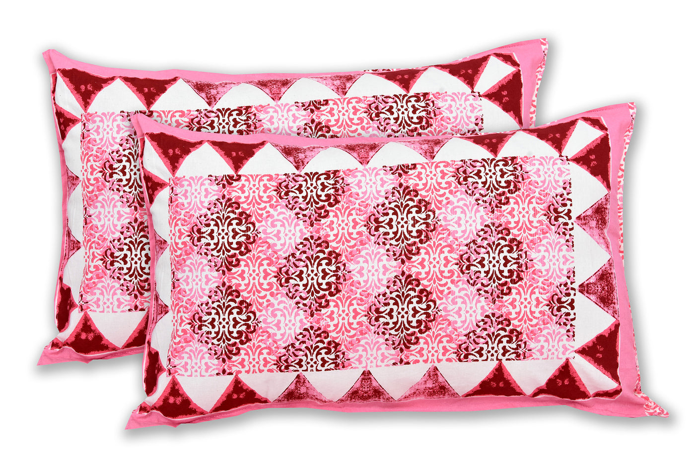 Wanderlust Premium | Full Size 90 x 108 in | 100% Pure Cotton | Double Bedsheet with 2 Pillow Covers (ETHJAI06)