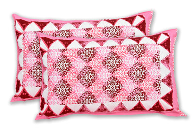 Wanderlust Premium | Full Size 90 x 108 in | 100% Pure Cotton | Double Bedsheet with 2 Pillow Covers (ETHJAI06)