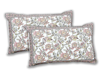 Wanderlust Premium | Full Size 90 x 108 in | 100% Pure Cotton | Double Bedsheet with 2 Pillow Covers (ETHJAI05)