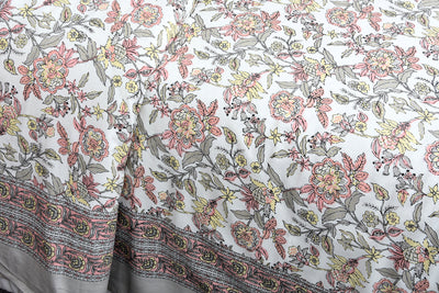 Wanderlust Premium | Full Size 90 x 108 in | 100% Pure Cotton | Double Bedsheet with 2 Pillow Covers (ETHJAI05)